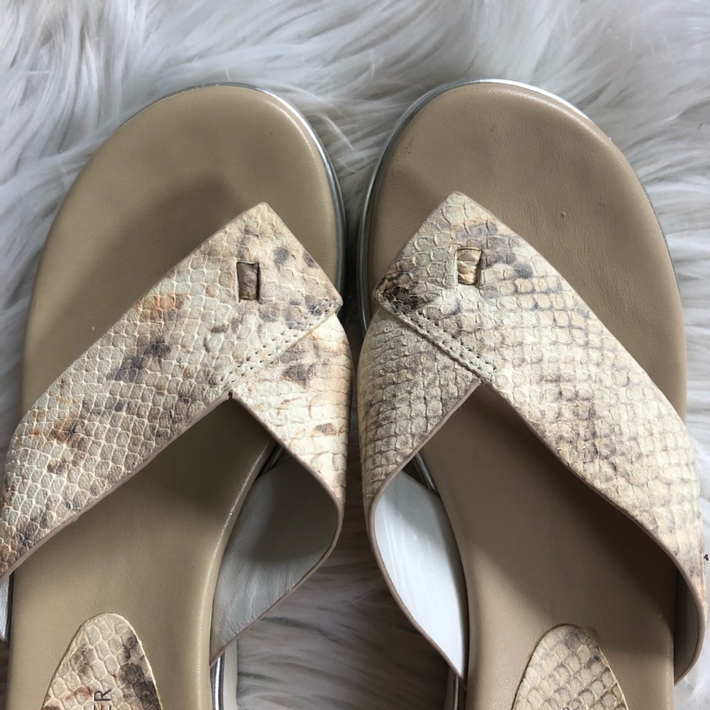 Donald J Pliner Liv Snakeskin Platform Sandals - Picture 5 of 6